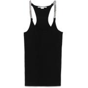 Stella McCartney Svart Ärmlös Racerback Topp Black, Dam