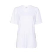 Mazzarelli Vit Jersey Crew Neck T-shirt White, Dam