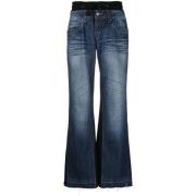 Gudu Flared Jeans Blue, Dam