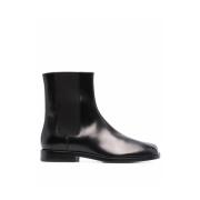 Maison Margiela Svarta Tabi Tå Slip-On Skor Black, Dam