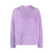 Jil Sander Lila Borstad Tröja Purple, Dam