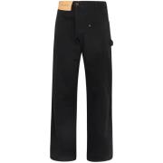 JW Anderson Svarta Denim Wide Leg Jeans Black, Herr