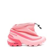 MM6 Maison Margiela Rosa Flamingo Sneakers med Dragsko Pink, Dam