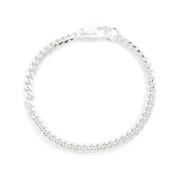 Hatton Labs Polerad Cuban-Link Halsband Gray, Herr