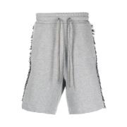 Ritos Kontrast-Trim Track Shorts Gray, Herr