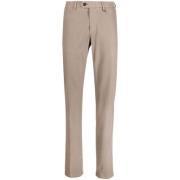 Canali Beige Slim-Fit Byxor Beige, Herr