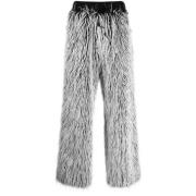 Dolce & Gabbana Faux-Fur Skräddarsydda Byxor White, Herr