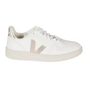 Veja Vita Lädersneakers med Gummisula White, Dam