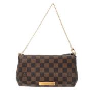 Louis Vuitton Vintage Pre-owned Canvas axelremsvskor Brown, Dam