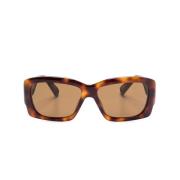 Jacquemus Brun Animalier Tonade Solglasögon Brown, Dam