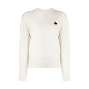 Isabel Marant Étoile Etoile Logo Tröja White, Dam