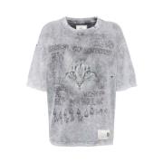 Mihara Yasuhiro Grafiskt Tryck Bomull T-shirt Grå Multifärg Gray, Herr