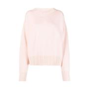 Sa Su Phi Cashmere Tröja med Utskärning Pink, Dam