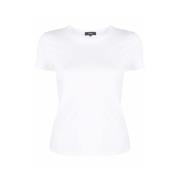 Theory Vit Pima Bomull Kortärmad T-shirt White, Dam