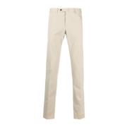 Pt01 Slim-fit Trousers Beige, Herr