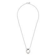 Tom Wood Silver Statement Hänge Halsband Gray, Herr