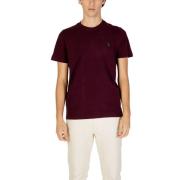 U.s. Polo Assn. Bordeaux Bomull T-shirt Höst/Vinter Kollektion Purple,...