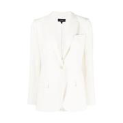 Theory Vit Staple Skräddarsydd Blazer White, Dam