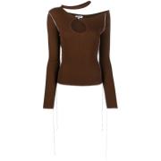 Julfer Round-neck Knitwear Brown, Dam