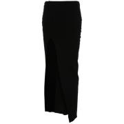 Rick Owens Midi Skirts Black, Dam