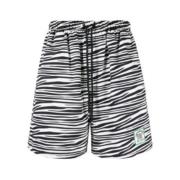 Pas De Mer Zebra Print Track Shorts Multicolor, Herr