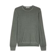 La Fileria Round-neck Knitwear Green, Herr