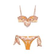 Zimmermann Orange Mix Print Bikini Set Orange, Dam