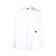 Louis Gabriel Nouchi Vit Cut-Out Bomull Skjorta White, Herr