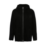 Salvatore Santoro Svart Sheepskin Huva Jacka Shearling Fodrad Black, H...