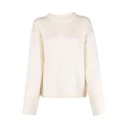 By Malene Birger Round-neck Knitwear White, Dam