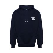 Drole de Monsieur Navy Blue Slogan Print Sweatshirt Blue, Herr