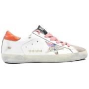 Golden Goose Superstar Vit/Rosa Sneakers med Snören White, Dam