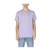 Calvin Klein Jeans Bomull Herr T-shirt Höst/Vinter Kollektion Purple, ...