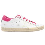 Golden Goose Vit Rosa Superstar Sneakers White, Dam