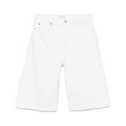 Frame Vit Knapp Dragkedja Klassisk Ficka Jeans White, Dam