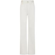 Paco Rabanne Off-White Denim Flared Jeans White, Dam