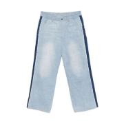 KidSuper Studios Ljusblå Denim Wide Leg Jeans Blue, Herr