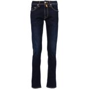 Tramarossa Indigo Blå Denim Jeans Slim Fit Blue, Herr