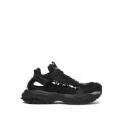 Versace Mercury Sneakers i Svart Läder Black, Herr