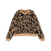 Cole Buxton Ljusbrun Crew Neck Sweatshirt Brown, Herr