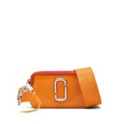 Marc Jacobs Orange Transparent Axelväska med Logotyp Orange, Dam