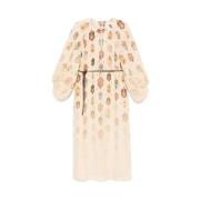 Zimmermann Beige Bältesklänning Mode Multicolor, Dam