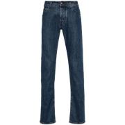 Jacob Cohën Blå Stretch Denim Jeans Blue, Herr