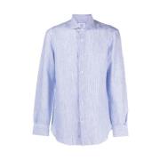 Mazzarelli Casual Shirts Blue, Herr