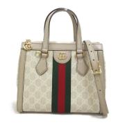 Gucci Vintage Pre-owned Canvas crossbodyvskor Beige, Dam