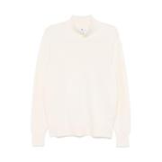 Doppiaa Off-White Ullblandning Stickad Tröja Beige, Herr