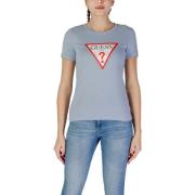 Guess Blå Bomull Dam T-shirt Blue, Dam