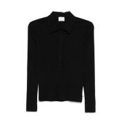 Closed Svart Button-Up Tröja Black, Dam