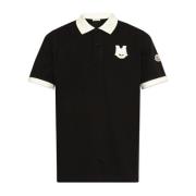 Moncler Polo med logotyp Black, Herr