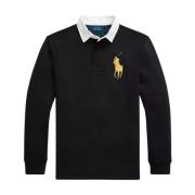 Ralph Lauren Svart polotröja med krage Black, Herr